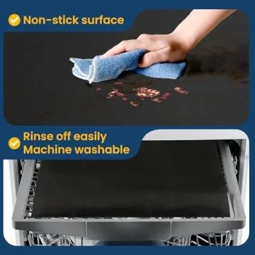 Oven Liners - Reusable Heavy Duty Non-Stick Oven Mats 2 Pack