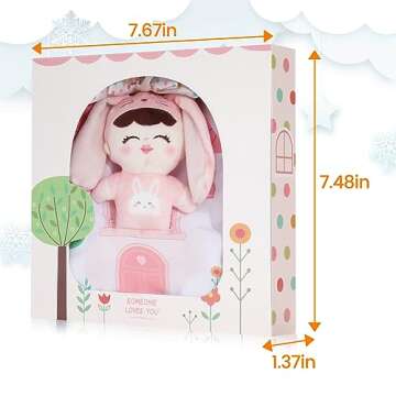 Soft Cloth Books for Baby Gift, Activity Quiet Cloth Books Developmental Toys,Interactive Baby Books for Toddlers Infants Kids Toys Gift for 0-2 Year Old Doll