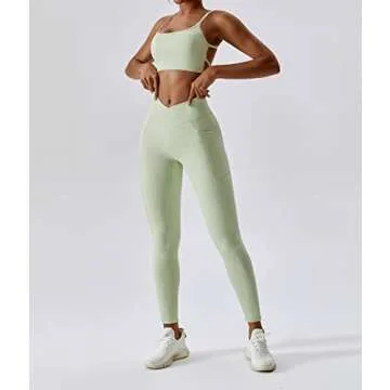 ABOCIW Women Workout Sets Comfortable Yoga Outfit