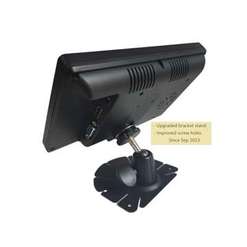 7 inch Small HDMI VGA AV RCA Monitor 1080P Second Screen for PC /Security System /Game Console; IPS 1024X600 Pixels; 60HZ; Built in Loud Speakers & Earphone Jack; 12V USB Power Cable for Portable Use