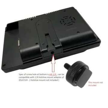 7 inch Small HDMI VGA AV RCA Monitor 1080P Second Screen for PC /Security System /Game Console; IPS 1024X600 Pixels; 60HZ; Built in Loud Speakers & Earphone Jack; 12V USB Power Cable for Portable Use