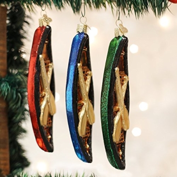Canoe Glass Blown Ornament - Unique Christmas Decor