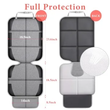 Meolsaek Car Seat Protector with Non-Slip Backing