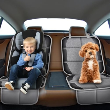 Meolsaek Car Seat Protector with Non-Slip Backing