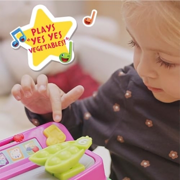 CoComelon Veggie Fun Learning Basket, Pretend Play Food, Preschool Learning and Education, 10-pieces, Music and Sounds, Officially Licensed Kids Toys for Ages 18 Month by Just Play