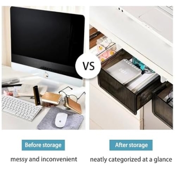 Under Desk Storage Drawer Organizer for Clutter-Free Workspace