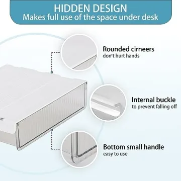 Under Desk Storage Drawer Organizer for Clutter-Free Workspace