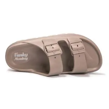 Comfortable FUNKYMONKEY EVA Slides for Women Non-Slip