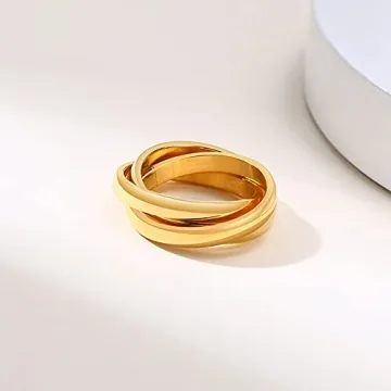 Stylish JAJAFOOK Triple Band Ring for Women | Gift Ready
