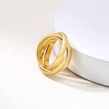 Stylish JAJAFOOK Triple Band Ring for Women | Gift Ready