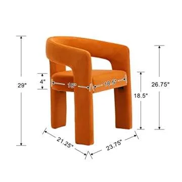 Stylish Velvet Modern Dining Chairs, No Assembly Needed