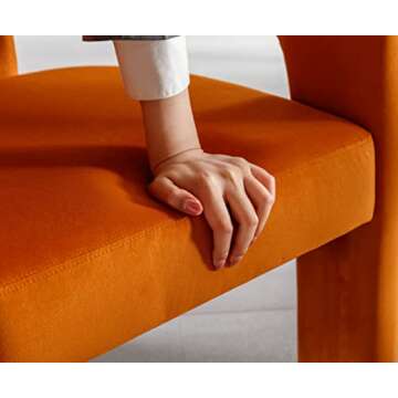 Stylish Velvet Modern Dining Chairs, No Assembly Needed