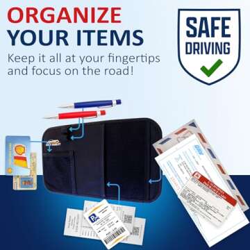 Fancy Mobility Car Sun Visor Organizer with 5-Year Warranty