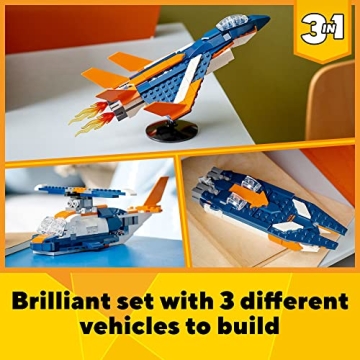 LEGO Creator Supersonic Jet Toy Set - 3 in 1 Transformable