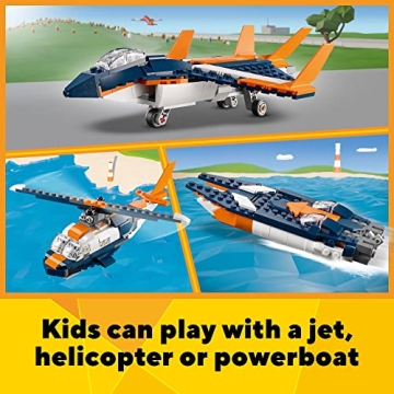 LEGO Creator Supersonic Jet Toy Set - 3 in 1 Transformable
