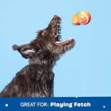 Barkbox 2 in 1 Interactive Plush Dog Toy - Rip and Reveal Toy for Dogs and Puppies - Stimulating Squeaky Pet Toys | Tropicanine OJ (Small)