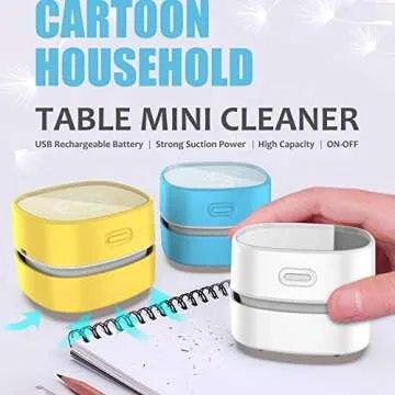 Energy Saving Desktop Vacuum Cleaner with 400 mins Power