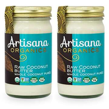 Artisana Organics Raw Coconut Butter (2 Pack (14 oz)) | No Sugar Added, Paleo, Keto Snack, Vegan and...