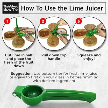 Premium Margarita Salt Rimmer Set with Lime Juicer