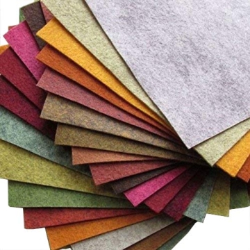 21 Felt Sheets of Vibrant Fall Colors - Premium Merino Wool Blend - Made in USA
