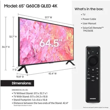 Samsung 65" 4K Smart QLED TV - Renewed Model