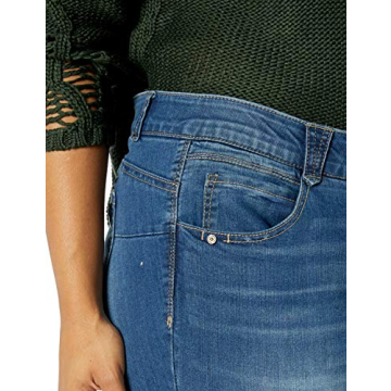 Democracy Plus-Size "Ab"solution Straight Leg Jeans