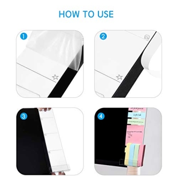 MOSISO Acrylic Memo Board for Office & Home Organization