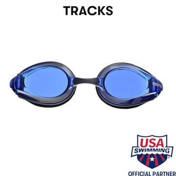 Arena Tracks Swim Goggles Non-Mirror Black Blue