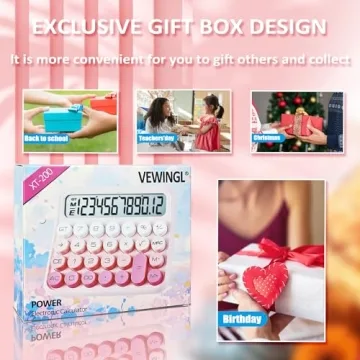 VEWINGL Mechanical Switch Calculator - Retro Design & Fun Colors