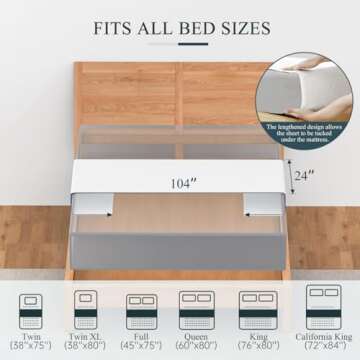 OZUBEEL Grounding Sheets, Grounding Mat for Bed Earth Grounded Sheet Pad 10% Silver Fiber+90% Organic Cotton, for Queen, King and All Mattress Sizes, with Outlet Tester & Cord 104"*24" (White)