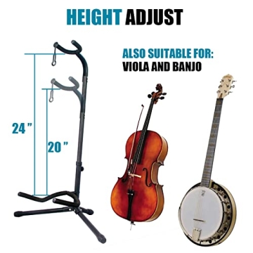 GLEAM Guitar Stand for Electric & Acoustic Guitars