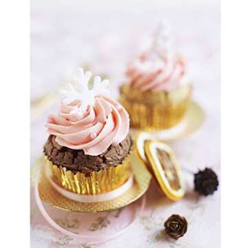 SUBANG 400 Pieces Foil Cupcake Liners Baking Cups Muffin Tins Treat Cups Foil Metallic Cupcake Liners for Weddings,Birthdays,Baby Showers,Silver Rose Gold Black and Gold