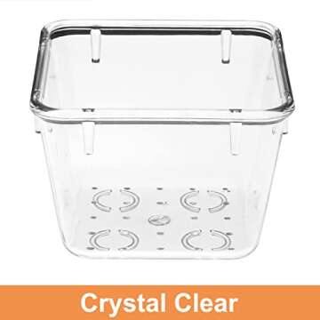 25 Pack Desk Drawer Organizer Set,Vanity and Desk Drawer Storage Bins,Clear Plastic Drawer Organizer Trays for Makeup,Office,Bathroom and Kitchen(clear)