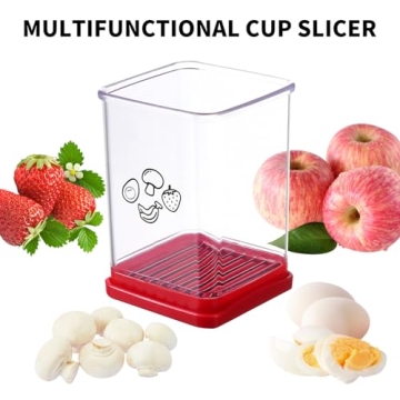 MEKOMY Cup Slicer for Quick and Safe Fruit Slicing