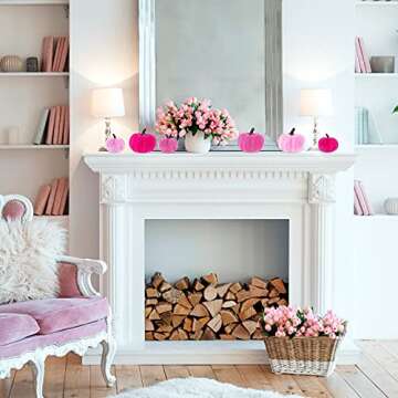 Faux Velvet Pumpkins Set for Fall Decor and Events