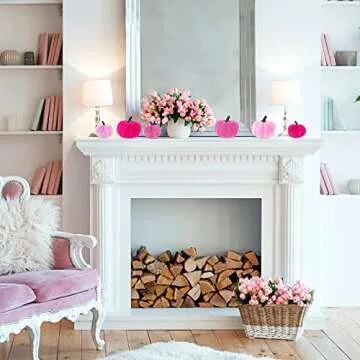 Faux Velvet Pumpkins Set for Fall Decor and Events