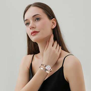 Gifts for Women - Valentine's Day Gifts for Her, Aromatherapy Essential Oil Diffuser Bracelet, Birth...