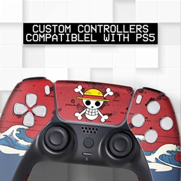 Custom One Piece PS-5 Controller Wireless by BCB Controllers | Hydro-DIP Printing