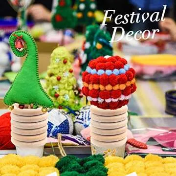 HNYYZL 20Pcs Natural Wooden Rings for Crafting