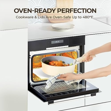 Pots and Pans Set with Detachable Handle - 12 Pcs Nonstick