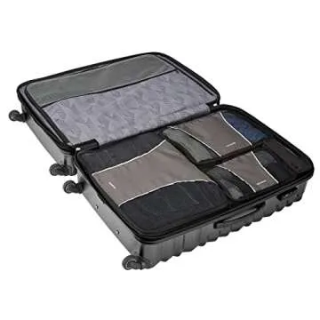 Samsonite 3 Piece Packing Cube Set - Charcoal Travel Organizers