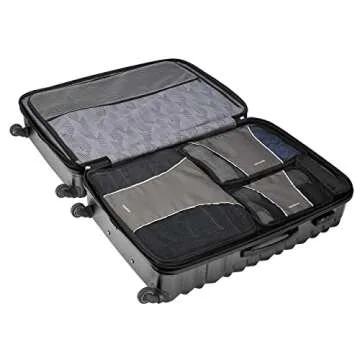 Samsonite 3 Piece Packing Cube Set - Charcoal Travel Organizers