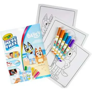 Crayola Bluey Coloring Set for Toddlers - 18 Pages
