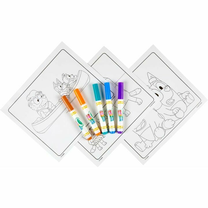 Crayola Bluey Coloring Set for Toddlers - 18 Pages