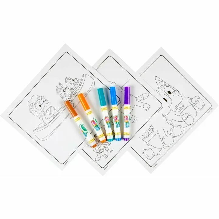 Crayola Bluey Coloring Set for Toddlers - 18 Pages
