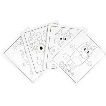 Crayola Bluey Coloring Set for Toddlers - 18 Pages