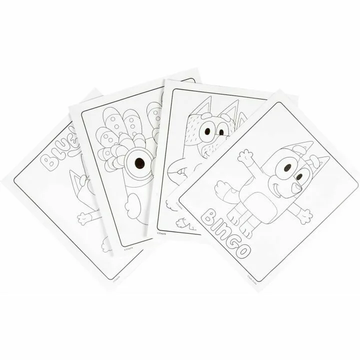 Crayola Bluey Coloring Set for Toddlers - 18 Pages