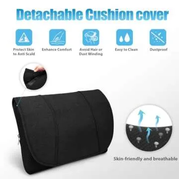 WOQQW Back Massager, Shiatsu Neck and Back Massager, Deeper Tissue Kneading Massage Pillow with Heat for Shoulders,Waist,Legs,Foot, Body Relieve Muscle Pain - Best Gift for Women/Men/Dad/Mom