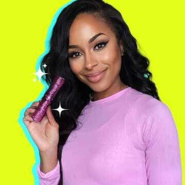 BLINGSTING Pepper Spray, Mini Stun Gun, & Alarm 3-in-1 Safety Kit - Professional Grade, Maximum Strength, High Voltage, Rechargeable Self-Defense for Women, Pink Glitter