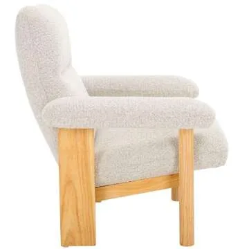 SAFAVIEH Attwell Cream Accent Chair Fully Assembled